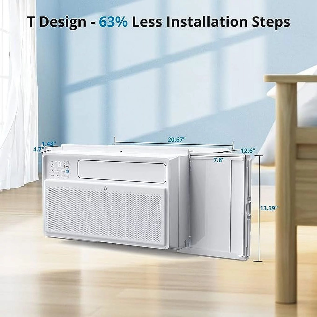 8,000 BTU Smart Window Air Conditioner with Remote Control L3968