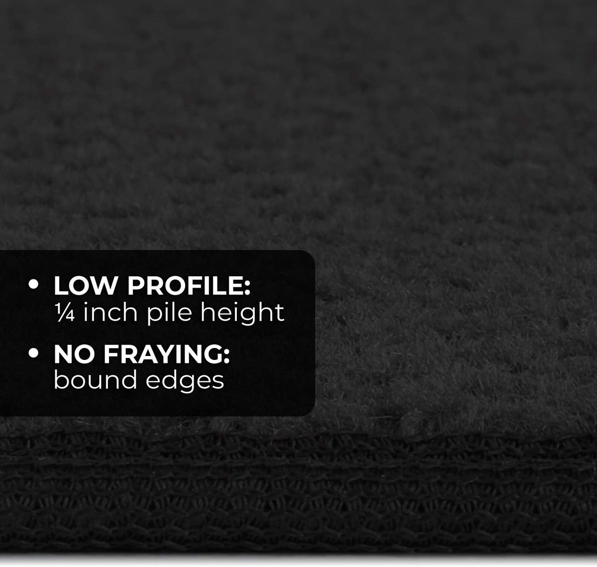 Black 6 Feet X 27 Inches Skid-Resistant Carpet Runner C863583