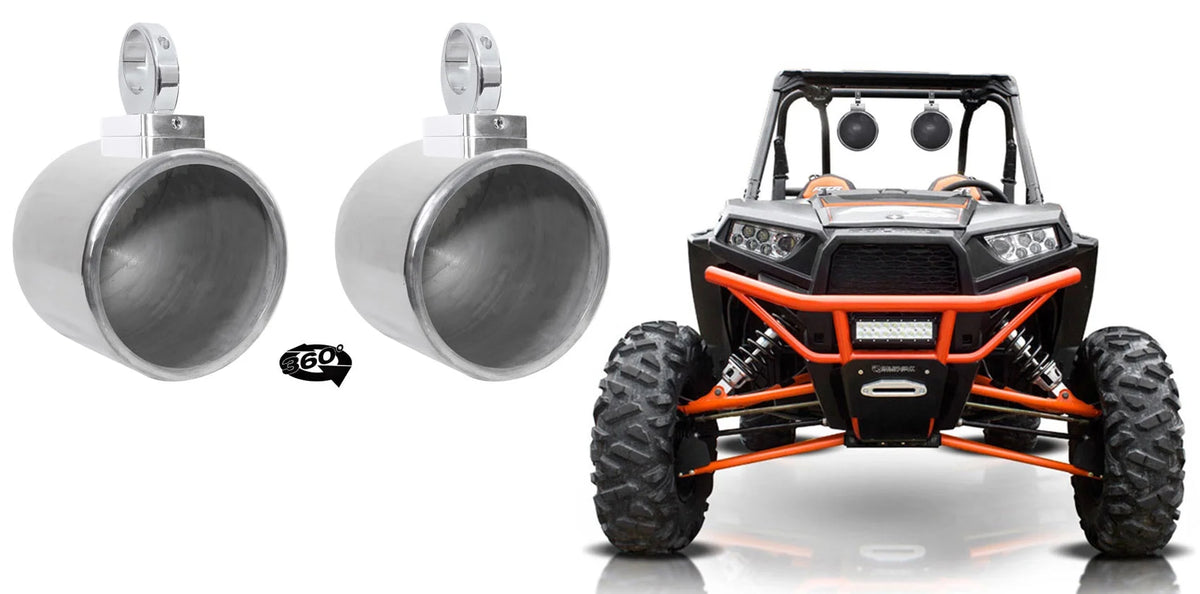 8" 360° Swivel Chrome Tower Speaker Pods L833337