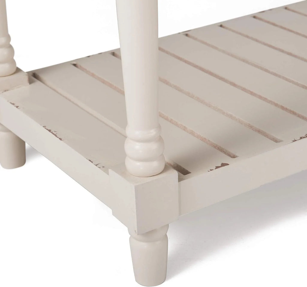 White Console Table with 2 Drawers R9404
