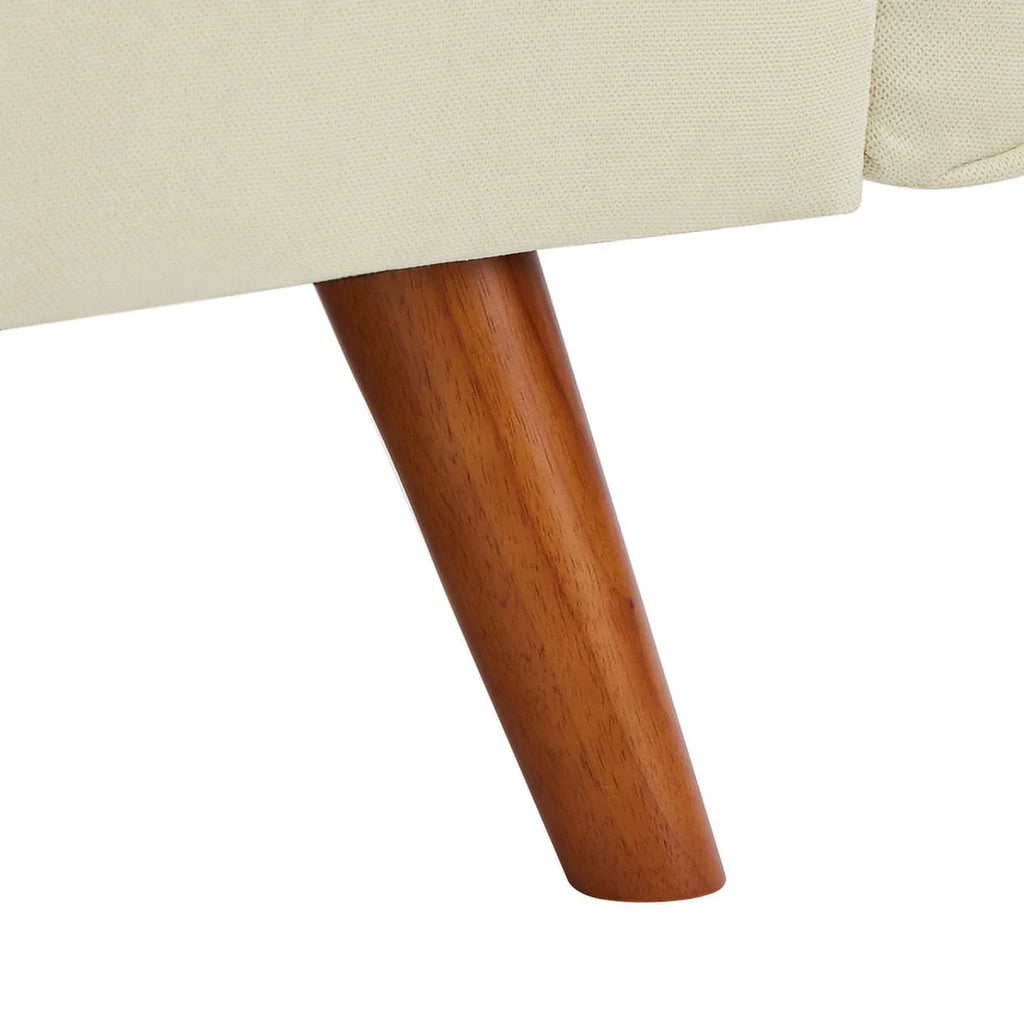 76" Beige Convertible Futon Sofa Bed B7432