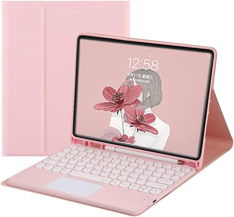 Keyboard Case for Fire HD 10 / Fire HD 10 Plus (11th Generation 2021) Pink C2193