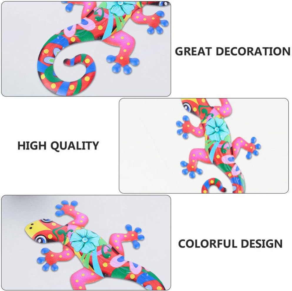 2pcs Iron Gecko Wall Art N67138