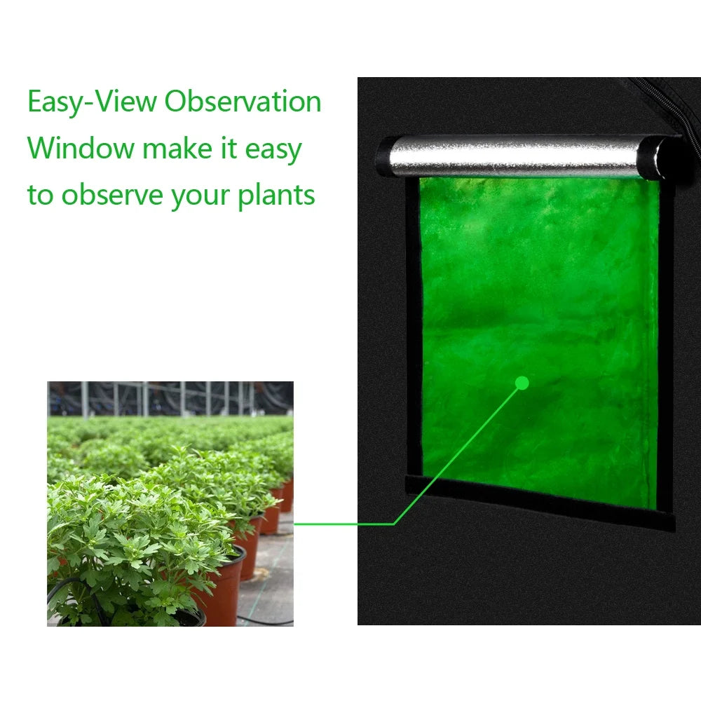 Black Hydroponic Plant Growing Tent with Window K85713