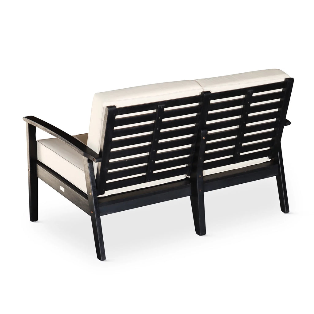 Eucalyptus Loveseat with Cream Cushions D123