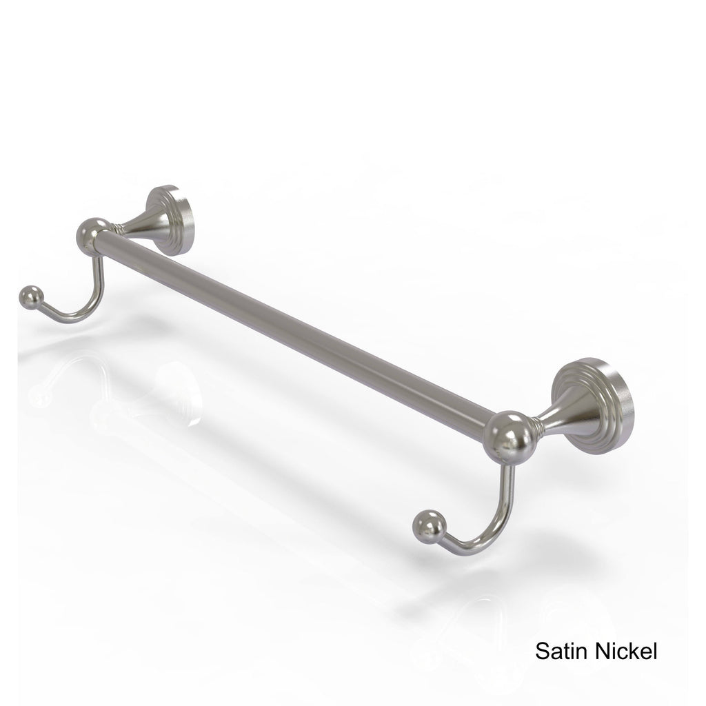 Antique Copper 18x22 Towel Bar with Integrated Hooks N858100