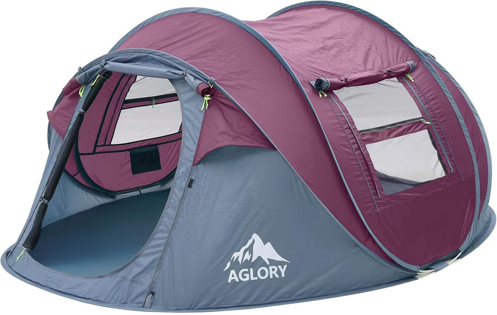 4-5 Person Pop Up Tent, Waterproof, 2 Doors J203063
