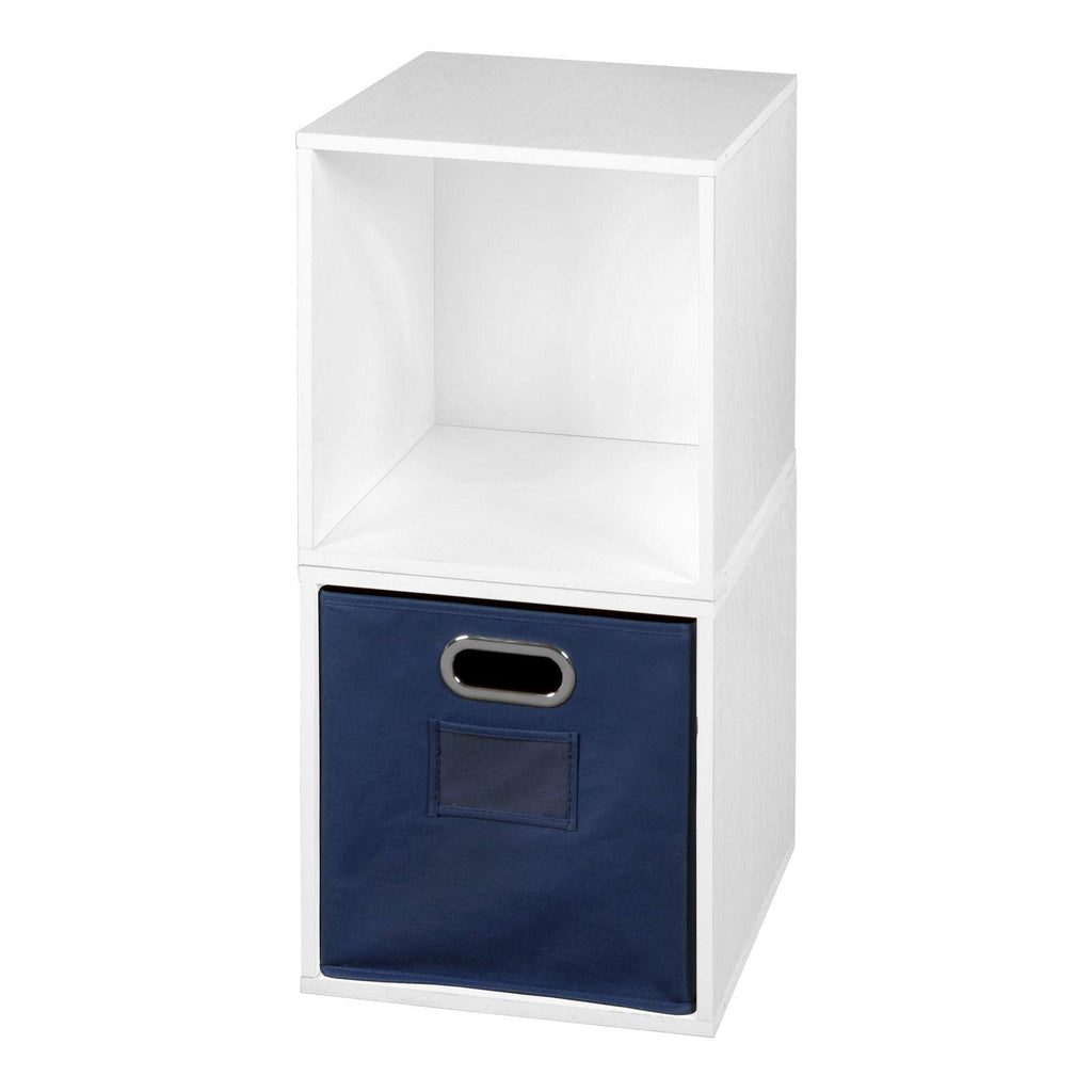 2 Cube Storage Set with Canvas Bin X4703