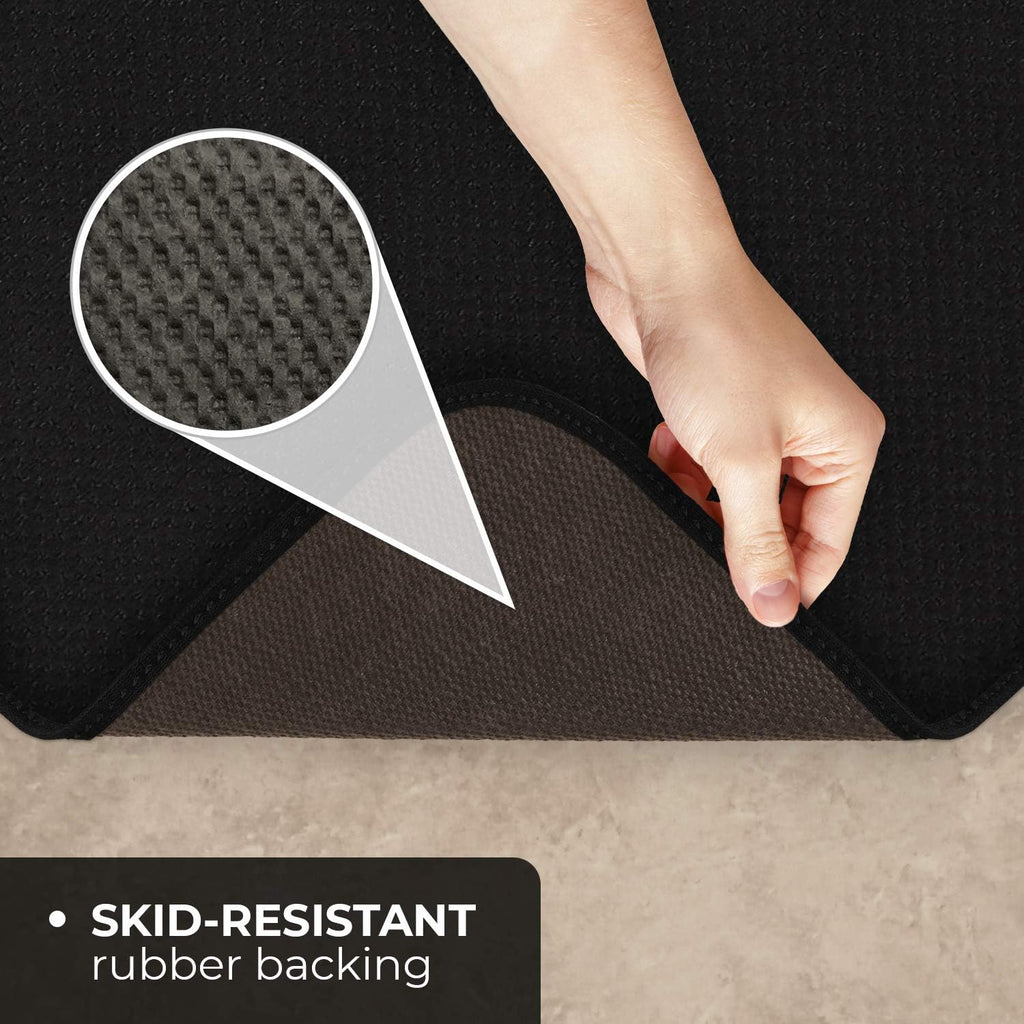 Black 6 Feet X 27 Inches Skid-Resistant Carpet Runner C863583