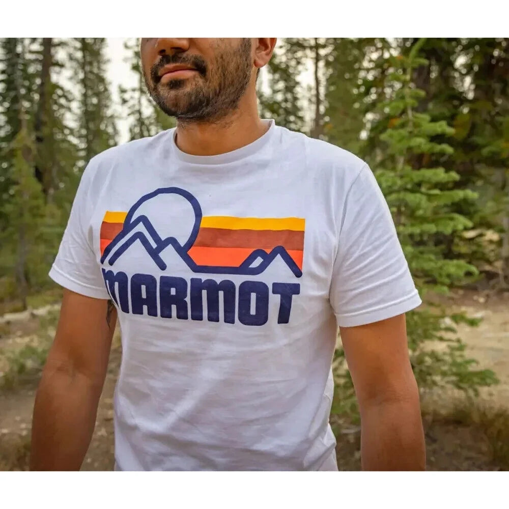 White Organic Cotton Short-Sleeve Graphic Tee D903