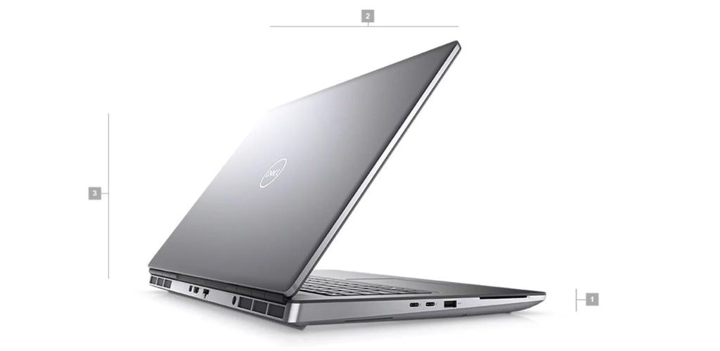 Restored Dell Precision 7000 7760 Workstation Laptop 17.3" FHD Core i9 - 2TB SSD + 1TB SSD - 32GB RAM - RTX A4000 8 Cores @ 5 GHz - 11th Gen CPU - 8GB GDDR6 Y970
