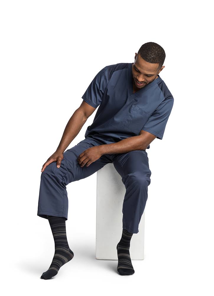 Microfiber Calf High Long Graphite Heather U64474