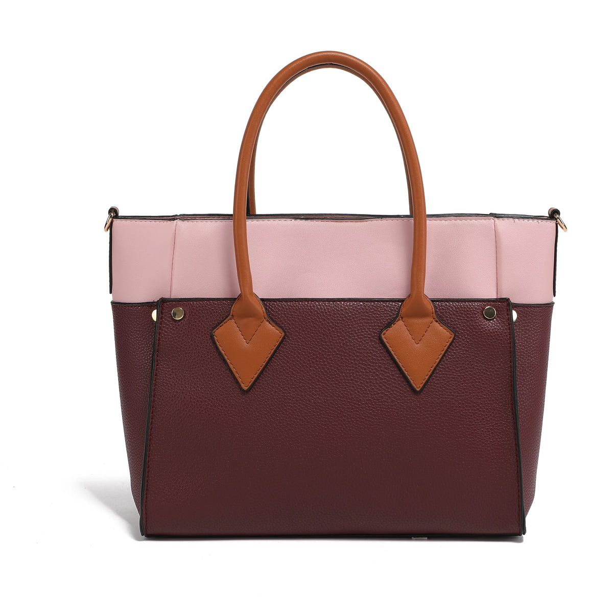 Burgundy Tote Bag & Wristlet Wallet E17360