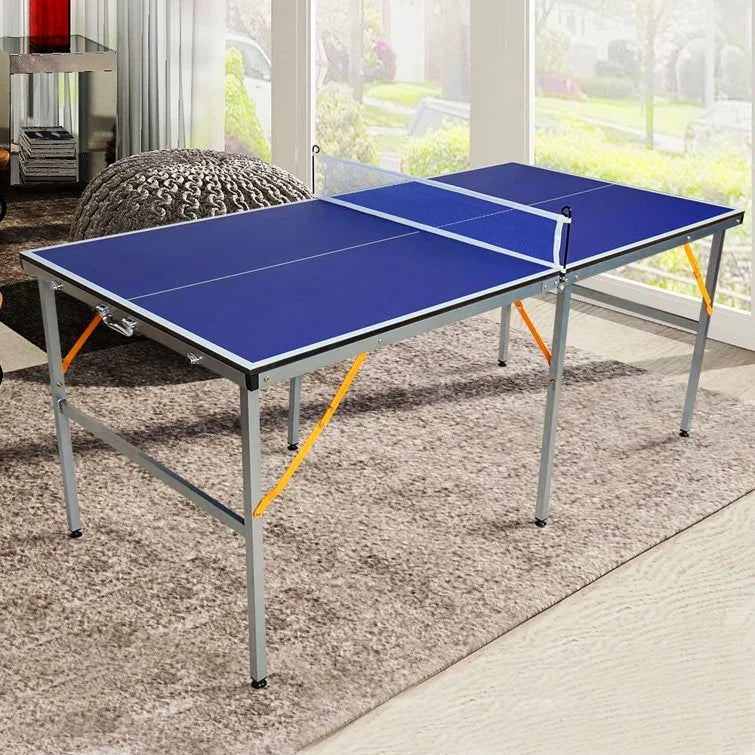 6Ft Table Tennis Table Set with 2 Paddles and 3 Balls R109443
