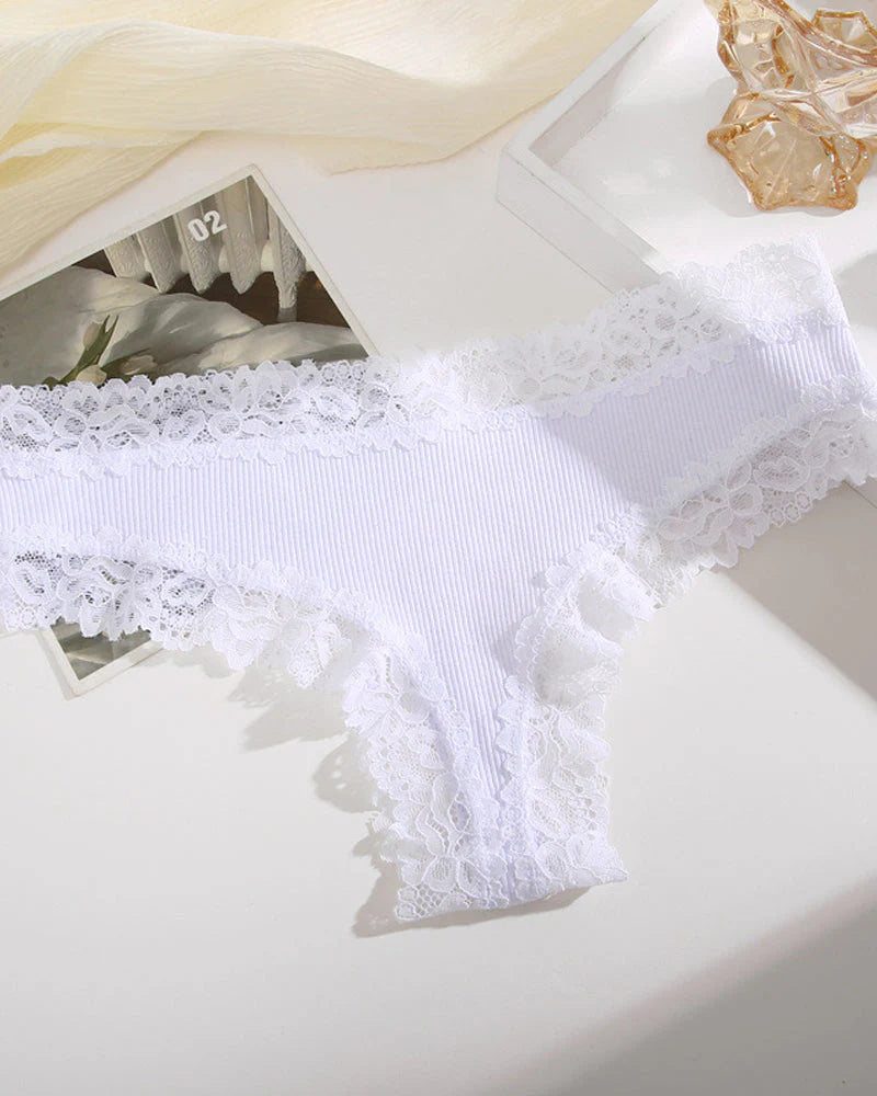 Ribbed Cotton Mid-Rise Panty 9 Pack V8773