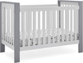 Bianca White Textured Midnight Grey 4-in-1 Convertible Crib N135