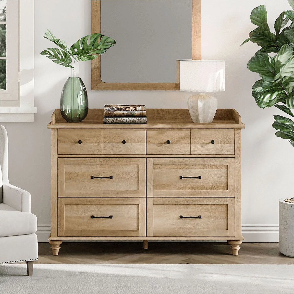 Wood Kids Dresser with 6 Drawers V897011