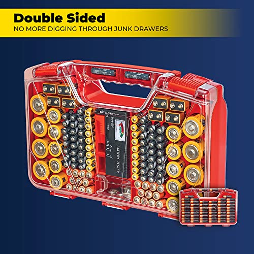 Battery Organizer Storage Case with Tester N867