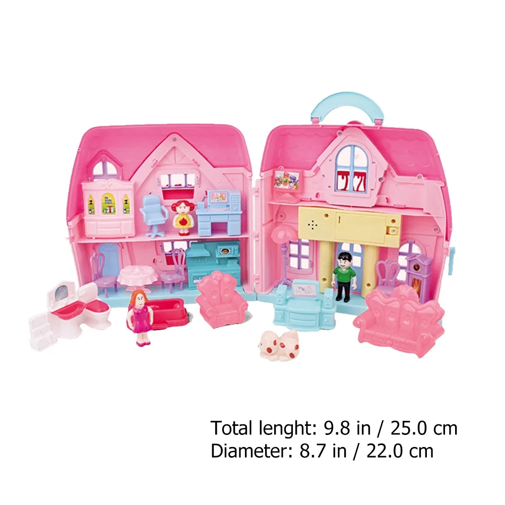 Portable House Two-storey Villa Mold Toy X31154