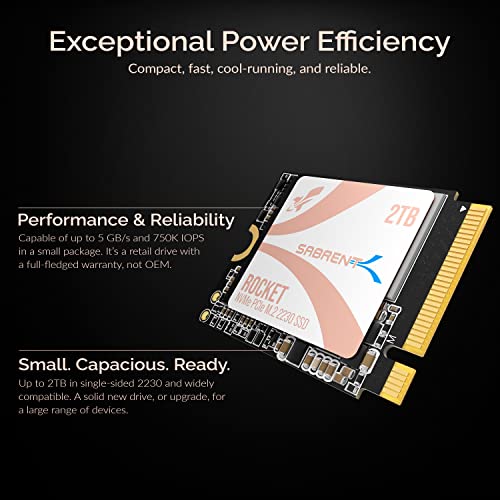 1TB NVMe PCIe Gen4 M.2 2230 Internal SSD T918