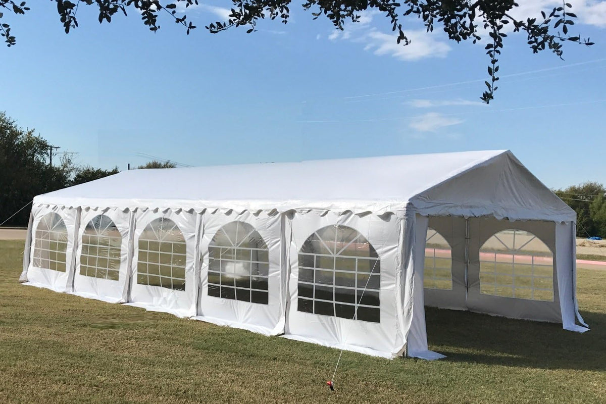 White Fire Retardant PVC Party Tent B53590