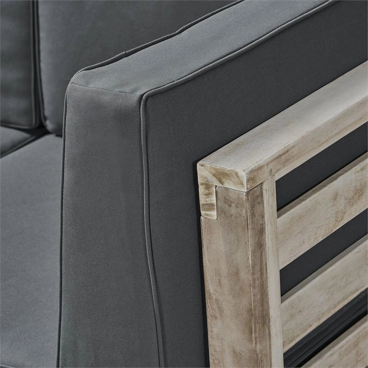 6pc V-Shaped Sectional Sofa Set with Cushion Z6748