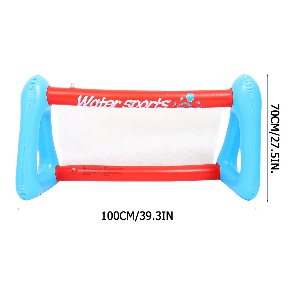 Inflatable Pool Float Set with Volleyball Net and Volleyballs A480