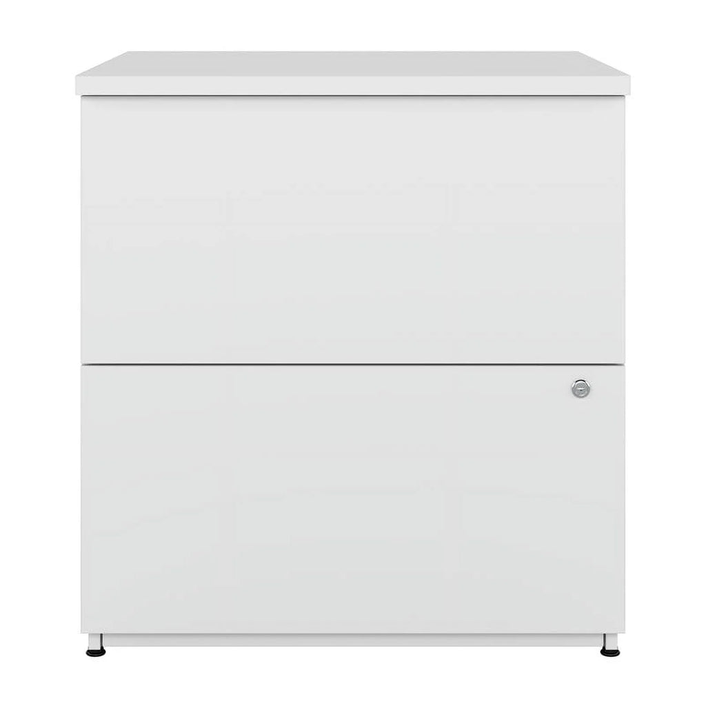 2-Drawer Engineered Wood Lateral File Cabinet in Pure White K85217
