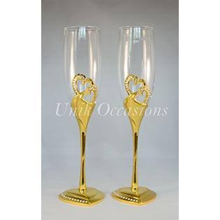 Wedding Toasting Flutes Champagne Glasses D404