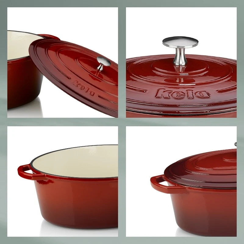 Cast Iron Red Roasting Tray 2.5L O6481