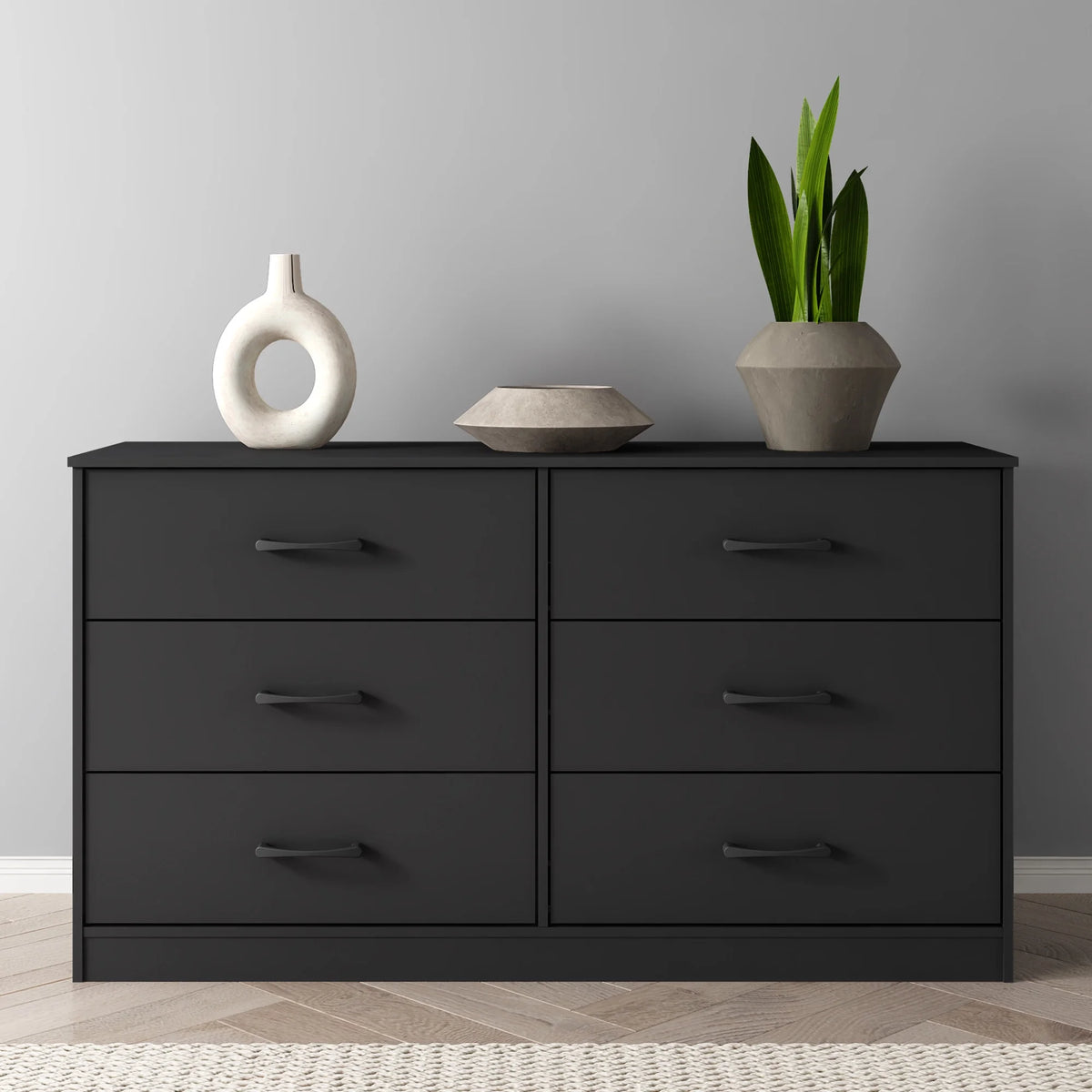White 6 Drawer Dresser X3106