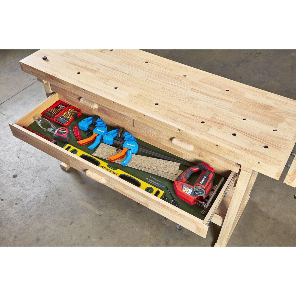 60 in. 3-Drawer Hardwood Workbench X43725