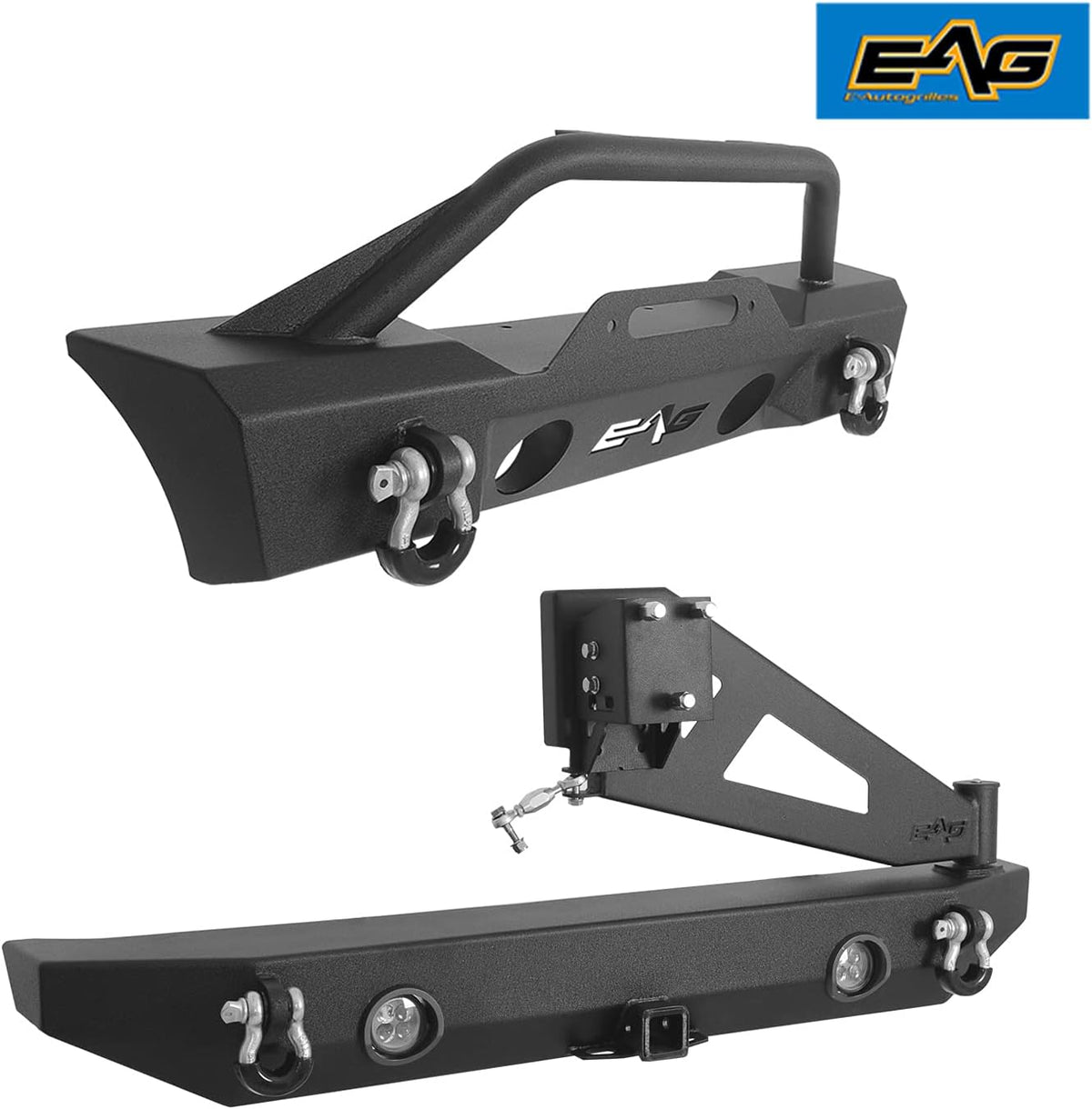 Front and Rear Bumper with Tire Carrier Combo O1642