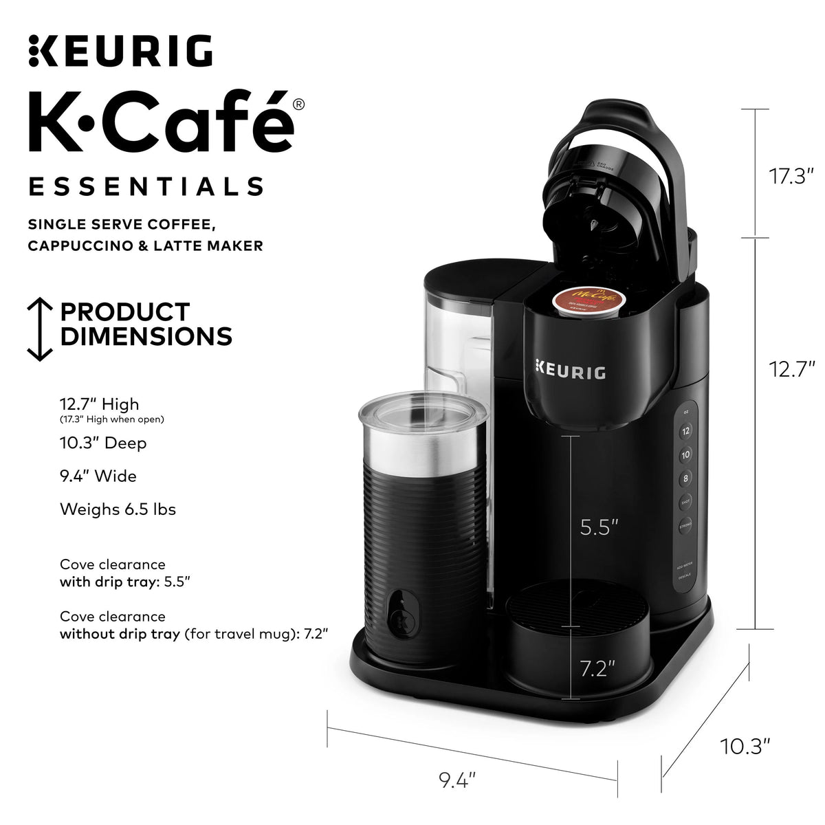 Single Serve K-Cup Pod Coffee Maker, Black P852