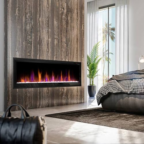 36 Inch Slim Linear Electric Fireplace with Remote A449050
