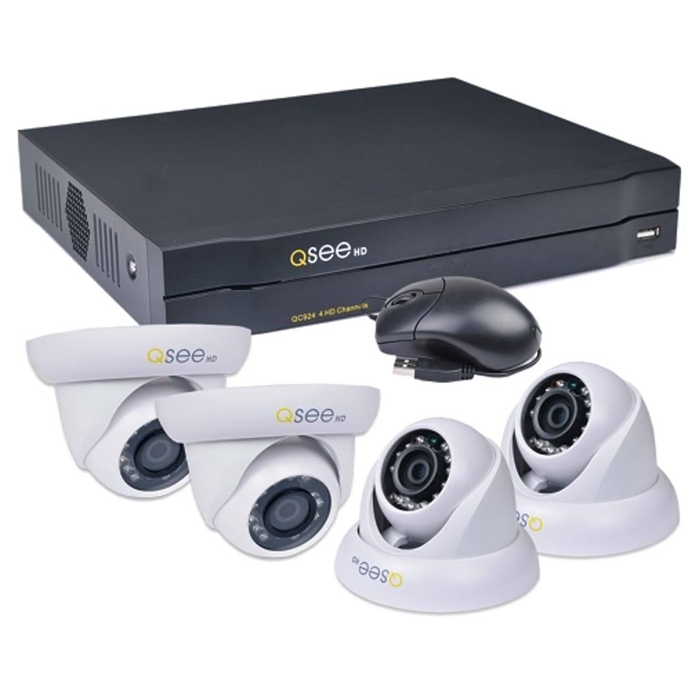 4-Channel 720p DVR Surveillance System with 1TB Hard Drive and 4 720p AnalogHD Cameras A6160
