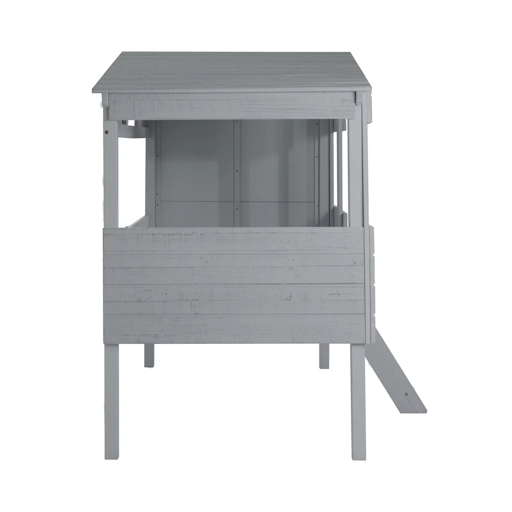 Full Size Solid Pine Wood House Bed with Guard Rails U358