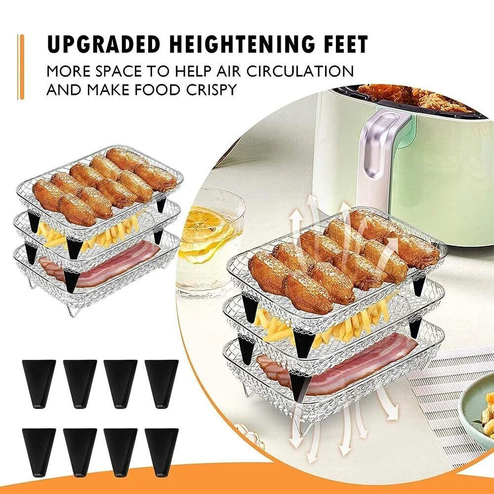 Stainless Steel Air Fryer Rack & Accessories D36405