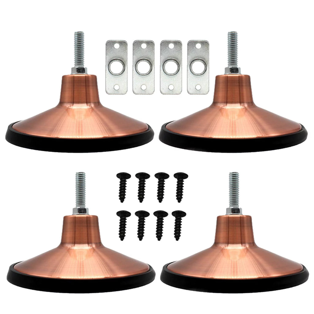 4 Pcs 6 inch Adjustable Heavy Duty Metal Pool Table Leg Levelers K2200