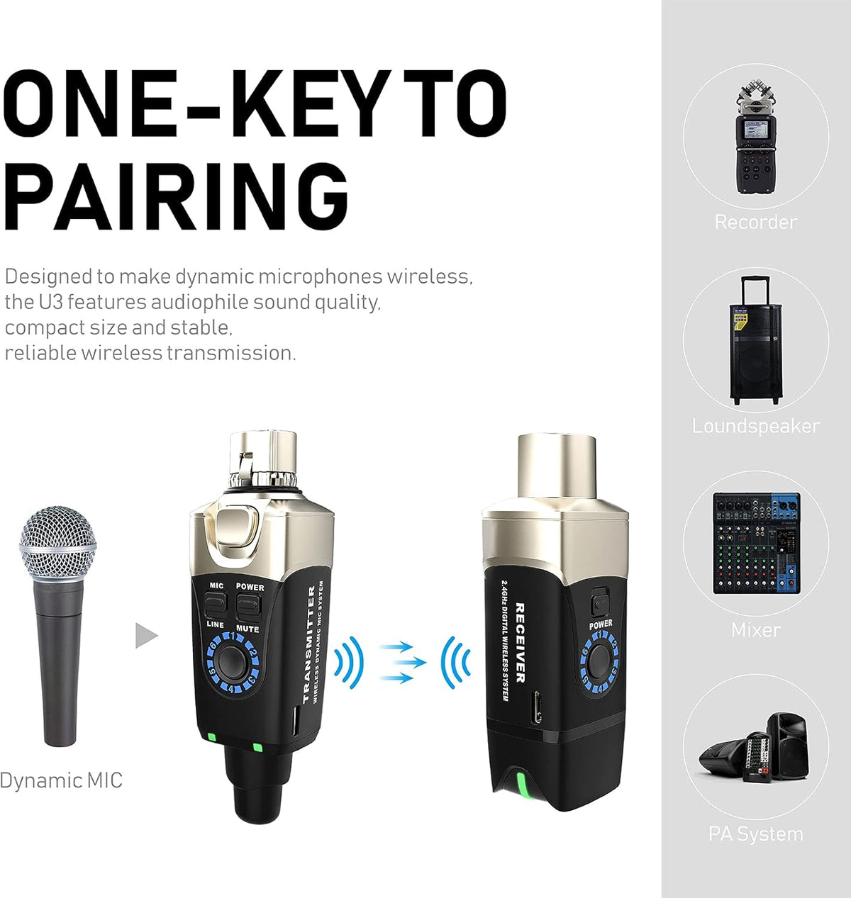 XLR Wireless Microphone System S533716