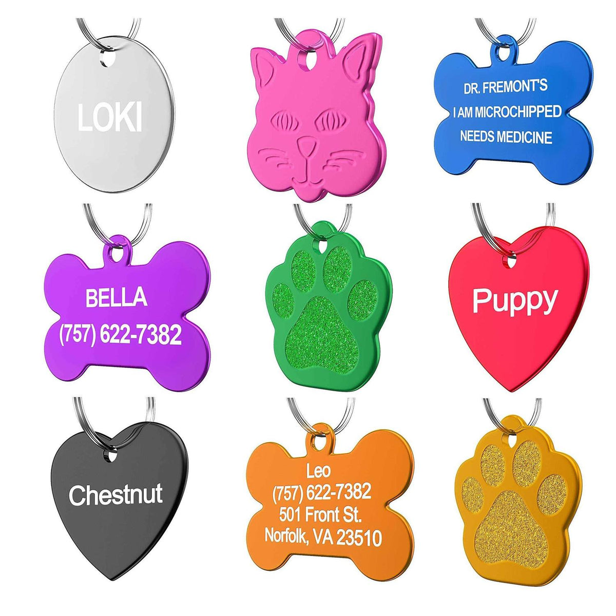 Custom Pet ID Tag N94097