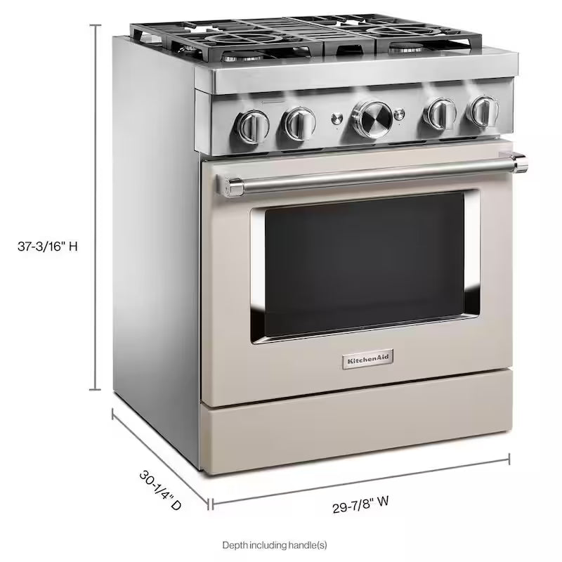 4 Burner Dual Fuel Freestanding Smart Range W62463