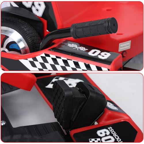 36v Electric Drift Kart with Adjustable Body Length, 3 Speed Mode, 350w Motor, Max Load 187lbs, Max Speed 16 Mph B884