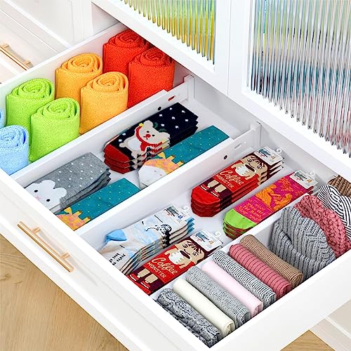 Bamboo 4-Pack Adjustable Drawer Dividers Organizer B969916