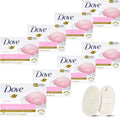Beauty Bar Soap Bulk Pack of 8 Bars, 3.15 Ounce Each, Plus 1 Loofah Sponge Pad F466