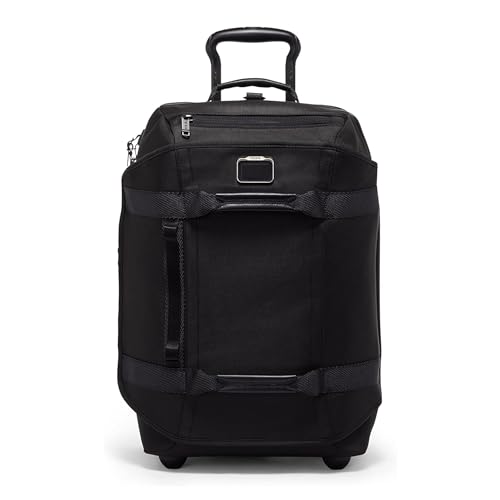 Black Ballistic Nylon 2 Wheeled Duffel Backpack Carry-On D22587