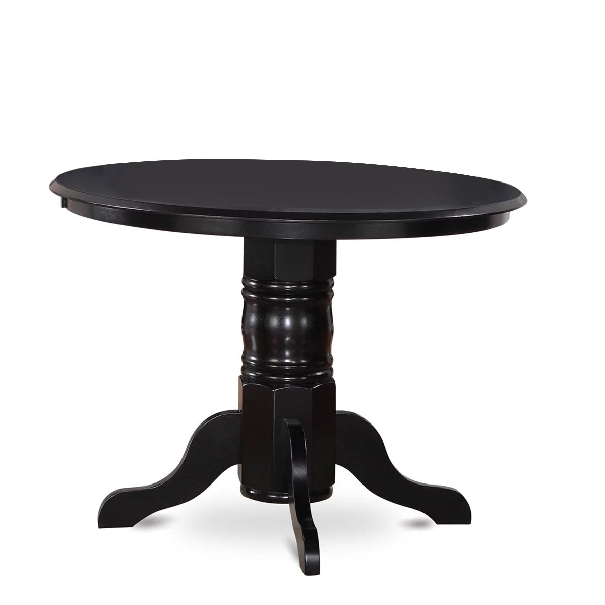 5-piece Wood Dining Set in Black/Dark Gotham Gray A684