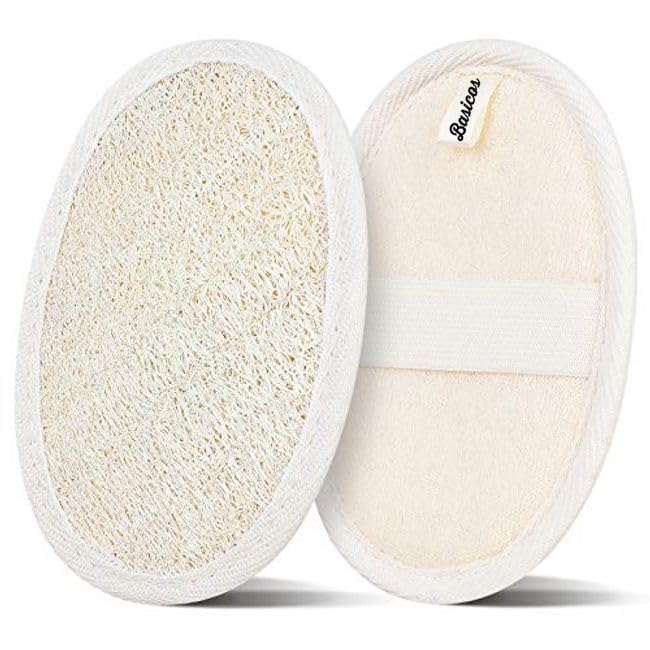 Beauty Bar Soap Bulk Pack of 8 Bars, 3.15 Ounce Each, Plus 1 Loofah Sponge Pad F466