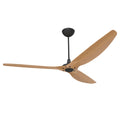 84 Ceiling Fan with Bamboo Blades and Black Finish P398