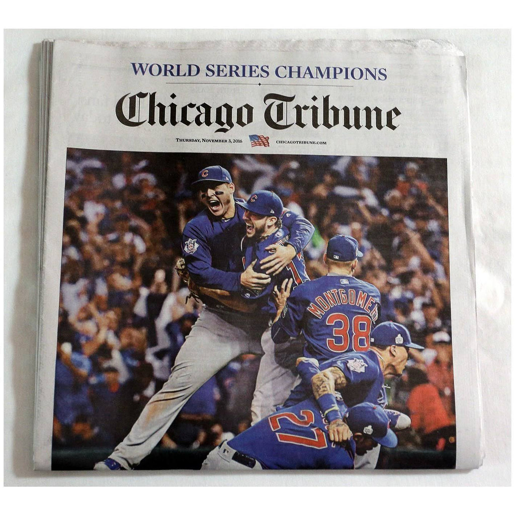 Newspaper Frame with Cubs Double Mat D3453